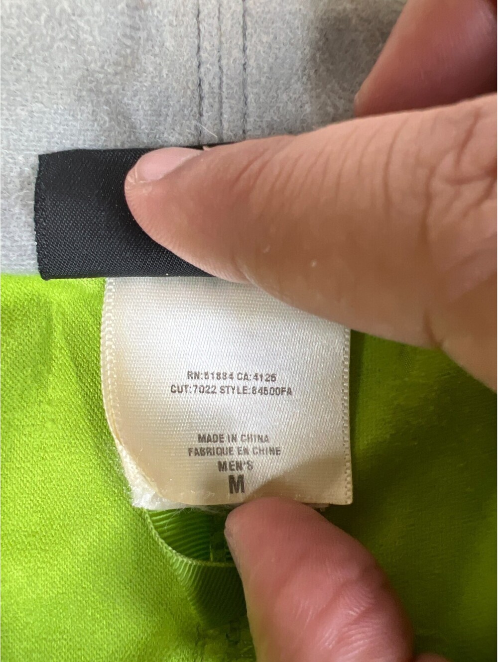 Patagonia Men M Full Zip Jacket Green Grey Windbreaker Outdoor Lightweight - Picture 4 of 14